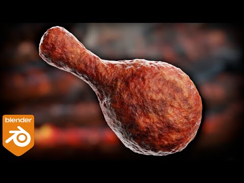 Procedural Breaded/Fried Chicken Material 🍗 (Blender Tutorial)