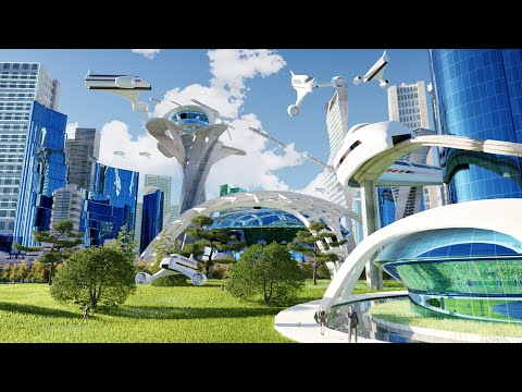 🔴 blender live  – making a futuristic city in blender