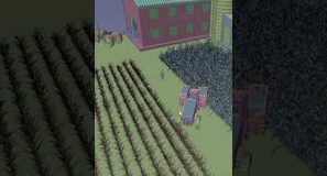 making a smallvile superman type farm in blender #shorts