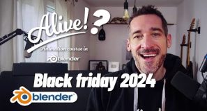 Blender animation course and Black Friday 2024