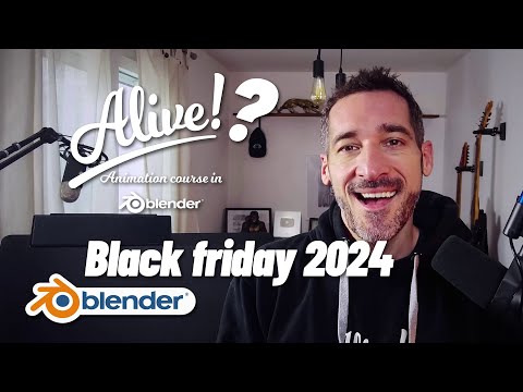 Blender animation course and Black Friday 2024