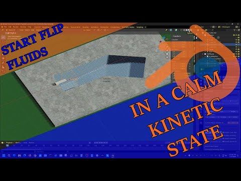 Start Flip Fluid Sim With Calm Fluid – Blender Tutorial