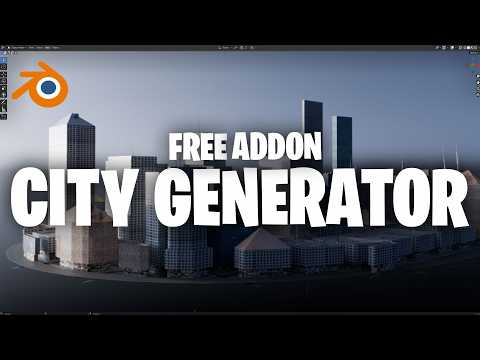 Free blender City Generator Addon