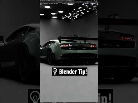 💡 Blender Tip: Use Dot and Stripe Lighting for Beautiful Reflections #blender