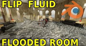 Flooded Room – Flip Fluids Simulation