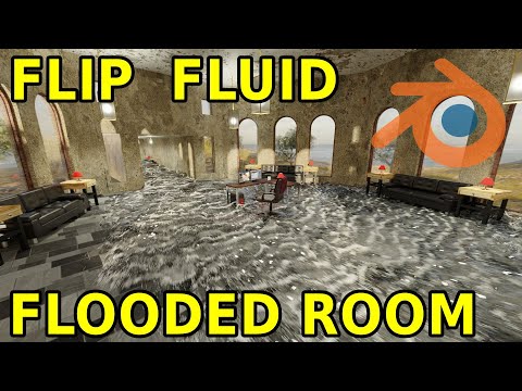 Flooded Room – Flip Fluids Simulation