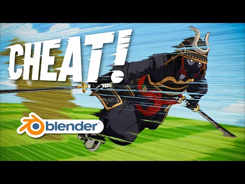 Convey speed with stylized VFX using Blender and 2D