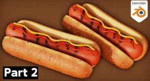 Part 2: Stylized Hot Dogs 🌭 (Blender Tutorial)