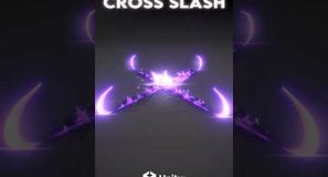 Here’s a Cross Slash in #unity #vfx #gamedev