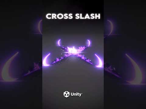 Here’s a Cross Slash in #unity #vfx #gamedev