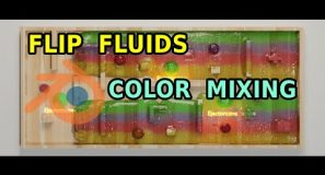 Flip Fluids With Mixing Colors