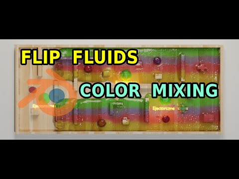 Flip Fluids With Mixing Colors