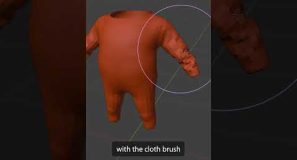 Blender Sculpting Brushes Tip for Easy Folds