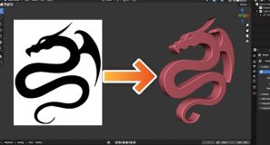 Convert SVG Files Into 3D | Blender EASY Tutorial