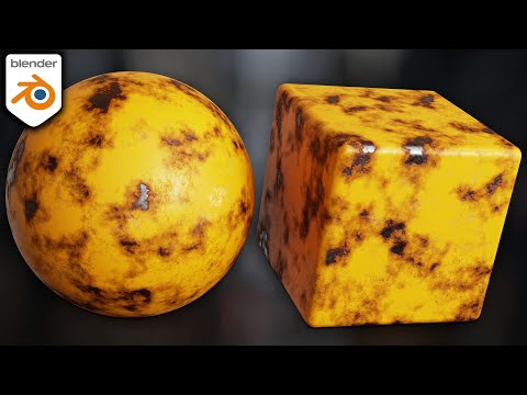 Procedural Worn Painted Metal Material (Blender Tutorial)