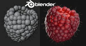 Blender Raspberry With Geometry Nodes | HD Tutorial