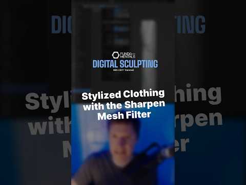 How to sculpt stylized clothing in Blender ✨ #b3d #blender #blendertutorial