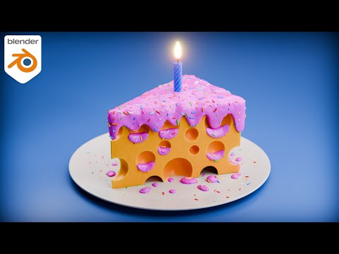 Cheese Cake 🧀 (Blender Artwork Creation Process)