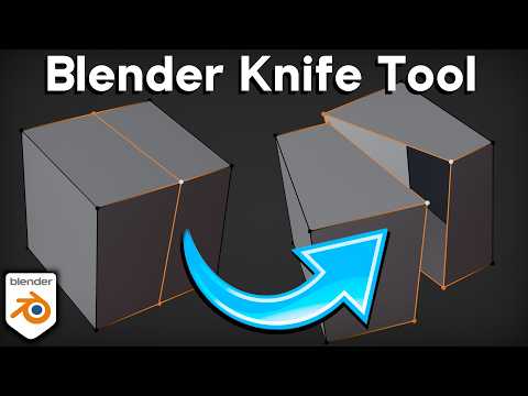 How to Use the Knife Tool in Blender 🔪