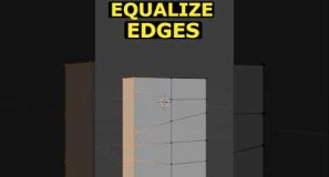 Blender: Equalize Edges The EASY Way #3d #blender #3dmodeling #blender3d