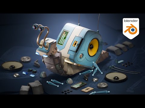 BOOST Hard-surface Modeling while Creating Stylized Robots (Blender Course Update) #b3d