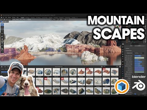 Mountains and Cliffs In Blender with MOUNTAINSCAPES!