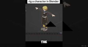 Pov: you’re learning how to rig a character in blender