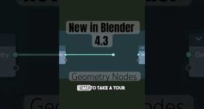 New in Blender 4.3 👀 Geometry Nodes #b3d