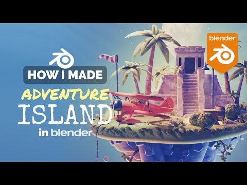 Floating Island in Blender – 3D Modeling Process | Polygon Runway