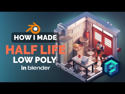 Half Life Diorama in Blender – 3D Modeling Process | Polygon Runway