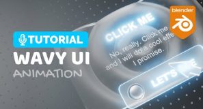 Blender Wavy Glass UI Animation Tutorial | Polygon Runway
