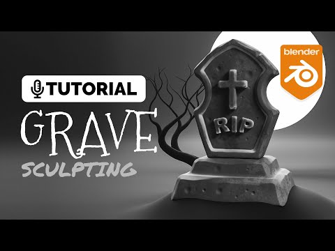 Blender Gravestone Sculpting Tutorial | Polygon Runway
