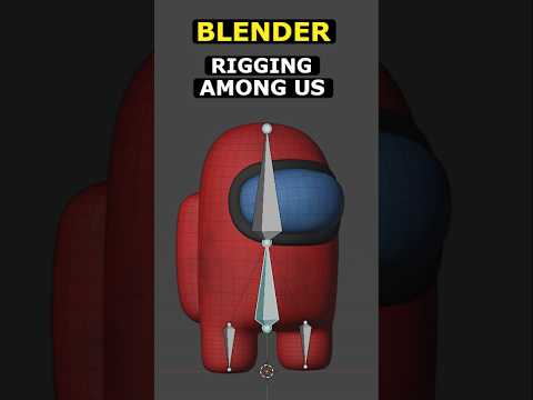 Rigging Among Us Blender – EASY #blender #3d #amongus #tutorial #blender3d