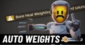 Rigging fundamentals – Automatic Weights in Blender
