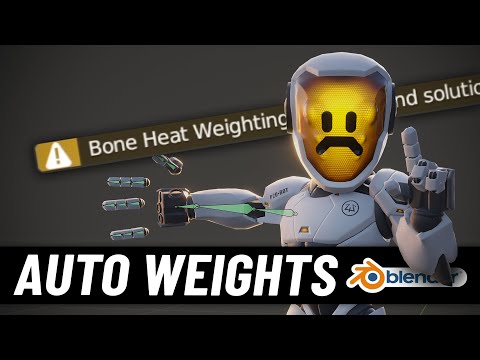 Rigging fundamentals – Automatic Weights in Blender