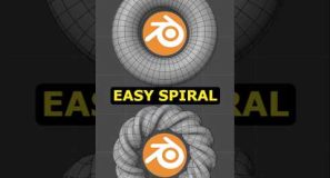 Fast Complex Spiral EASY Way – Blender #3d #blender #3dmodeling