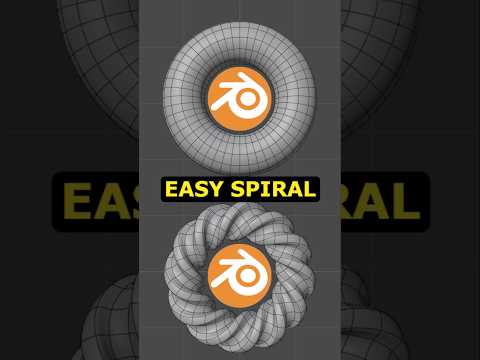 Fast Complex Spiral EASY Way – Blender #3d #blender #3dmodeling