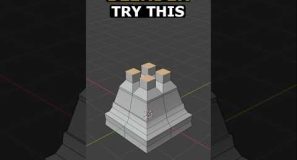 Blender: Extrude Individual Faces #blender #3d #tutorial