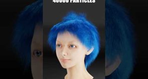 Blender Hair – Let’s keep going Up!! #blender #3D #hairsimulation #animation