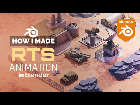 Real Time Strategy Animation in Blender – 3D Modeling Process | Polygon Runway