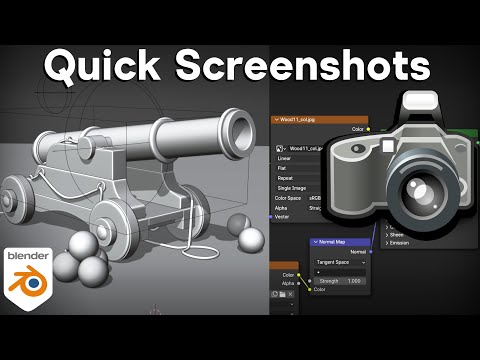 How to Take Quick Screenshots in Blender (Quick Tip)