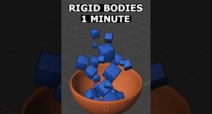 Rigid Bodies in 1 Minute – Blender Quickly!! #blender #3d #blender3d #animation #tutorial