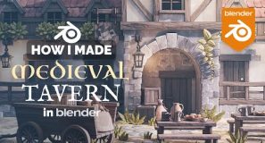 Medieval Tavern in Blender – 3D Modeling Process | Polygon Runway