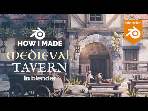 Medieval Tavern in Blender – 3D Modeling Process | Polygon Runway