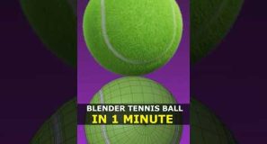 3D Tennis Ball In 1 Minute | Blender