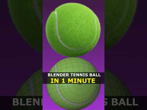 3D Tennis Ball In 1 Minute | Blender
