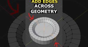 Connect Edges Across Geometry – Blender Quick Tip #3d #blender #3dmodeling #tutorial