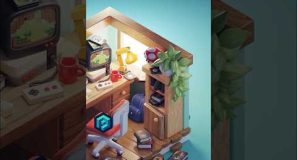 Let’s create a simple plant in Blender :) #3dillustration #b3d #3dmodeling #blender3d
