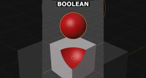 Try Booleans In Blender #blender #3d #tutorial