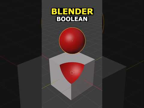 Try Booleans In Blender #blender #3d #tutorial